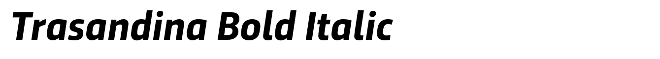 Trasandina Bold Italic image